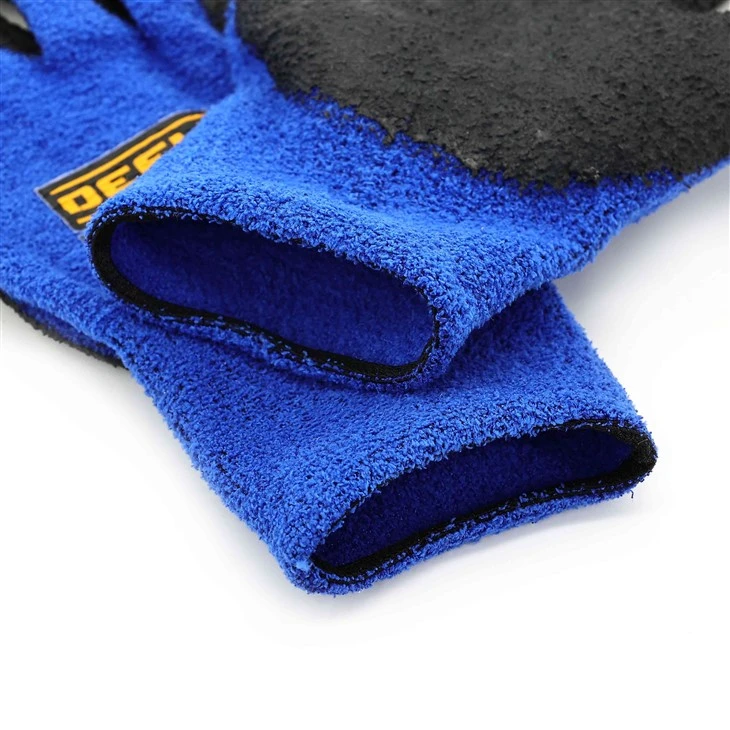 Centipede Feather Yarns Black Nitrile Foam Palm Coated Gloves