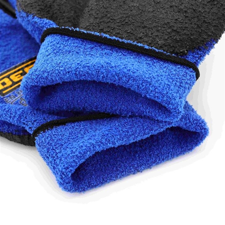 Centipede Feather Yarns Black Nitrile Foam Palm Coated Gloves